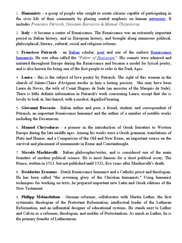 renaissance humanism characteristics why did the italian renaissance produce such a strong spirit of humanism